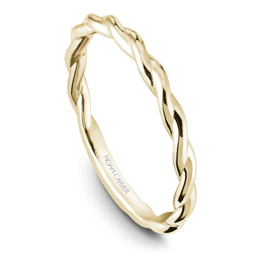 Braided 14K yellow gold band.