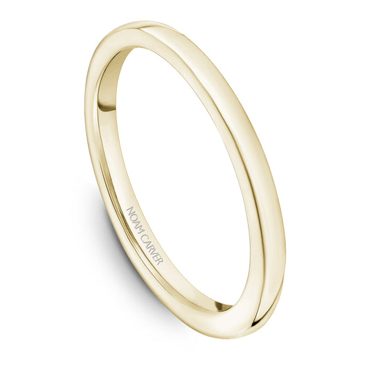 14K yellow gold carved band, sleek design.