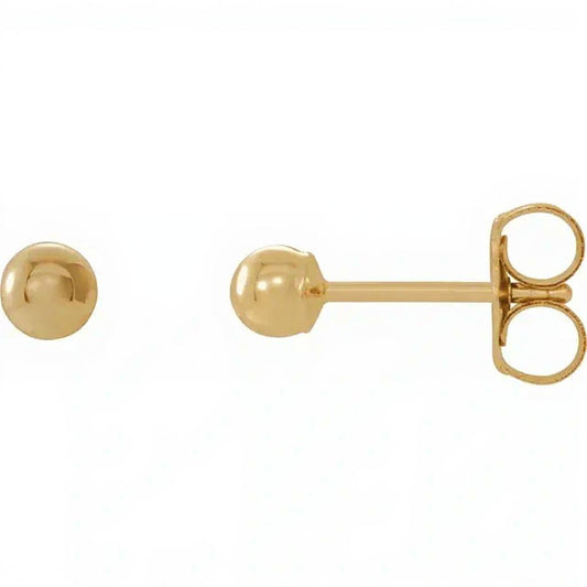 ReMARKable Designs ReMARKable Designs Stud Earrings (No Stones) in 14 Karat Yellow Gold