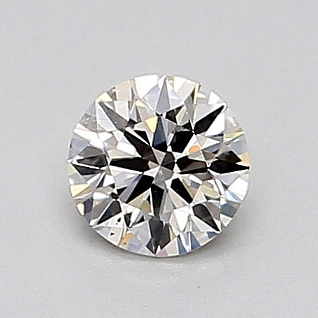 Round diamond, 0.30 carat, brilliant cut.