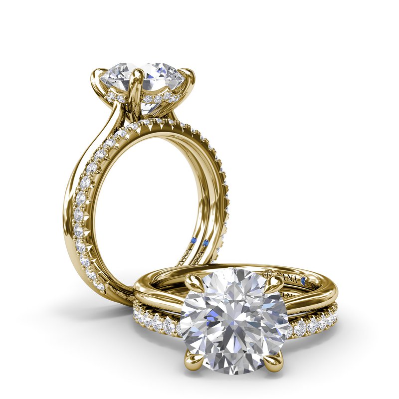 Fana Solitaire Hidden Accent Natural Diamond Semi-