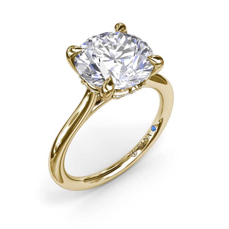 Fana Solitaire Hidden Accent Natural Diamond Semi-