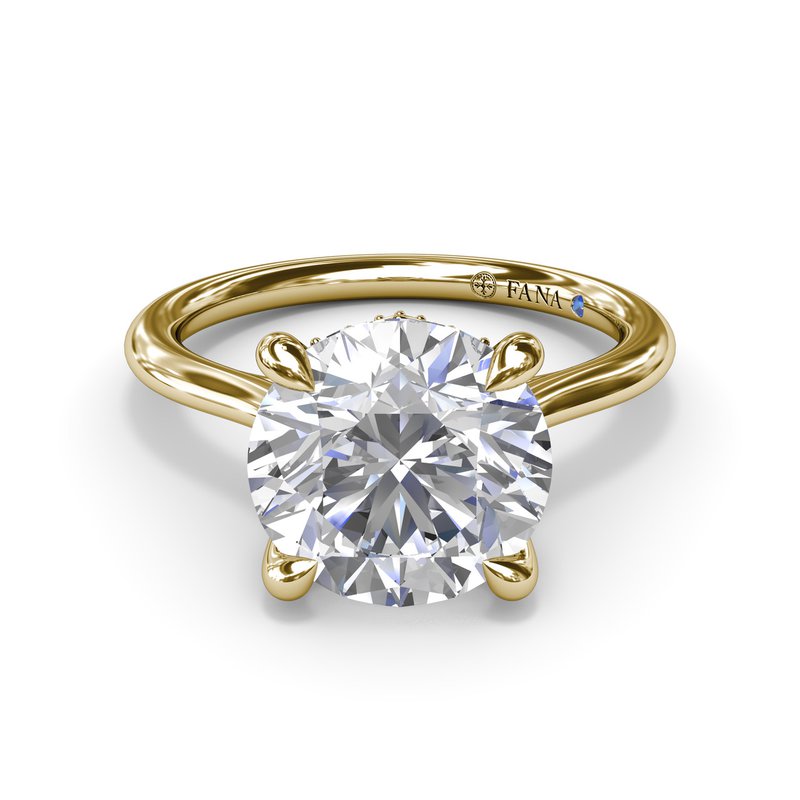 Fana Solitaire Hidden Accent Natural Diamond Semi-