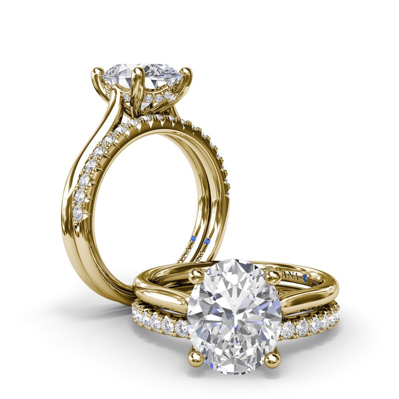 14K Yellow Gold Solitaire Diamond Ring