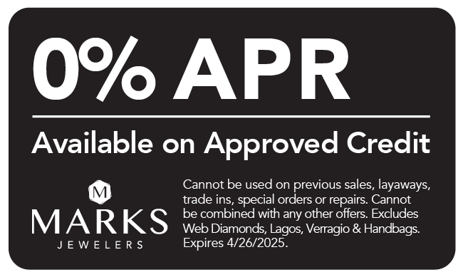 0% APR available on approved credit