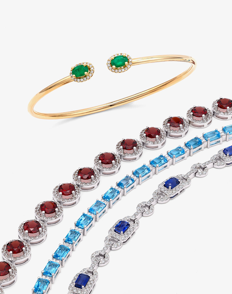 Color Gemstone Bracelets