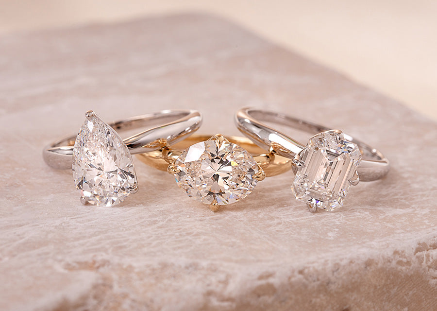 PureMark Crafted by Clarity Diamond&trade engagement rings