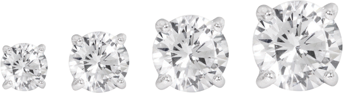 Increasing sizes of Marks Diamonds