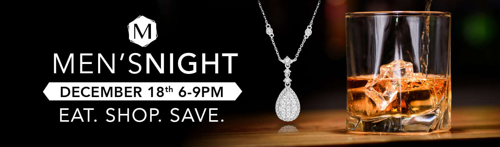 Men's Night on December 18th from 6-9PM