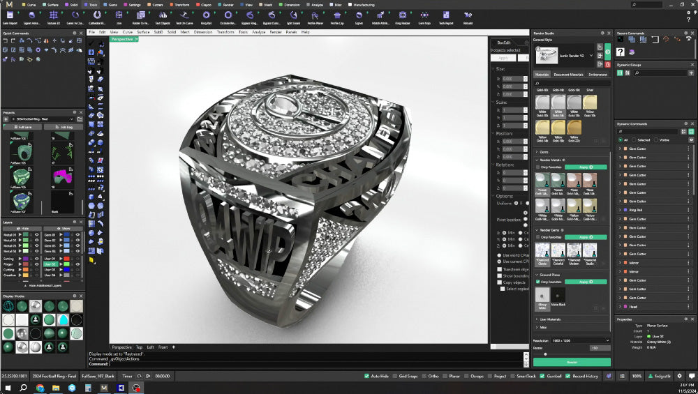 94WIP Fantasy Football Ring Rendering